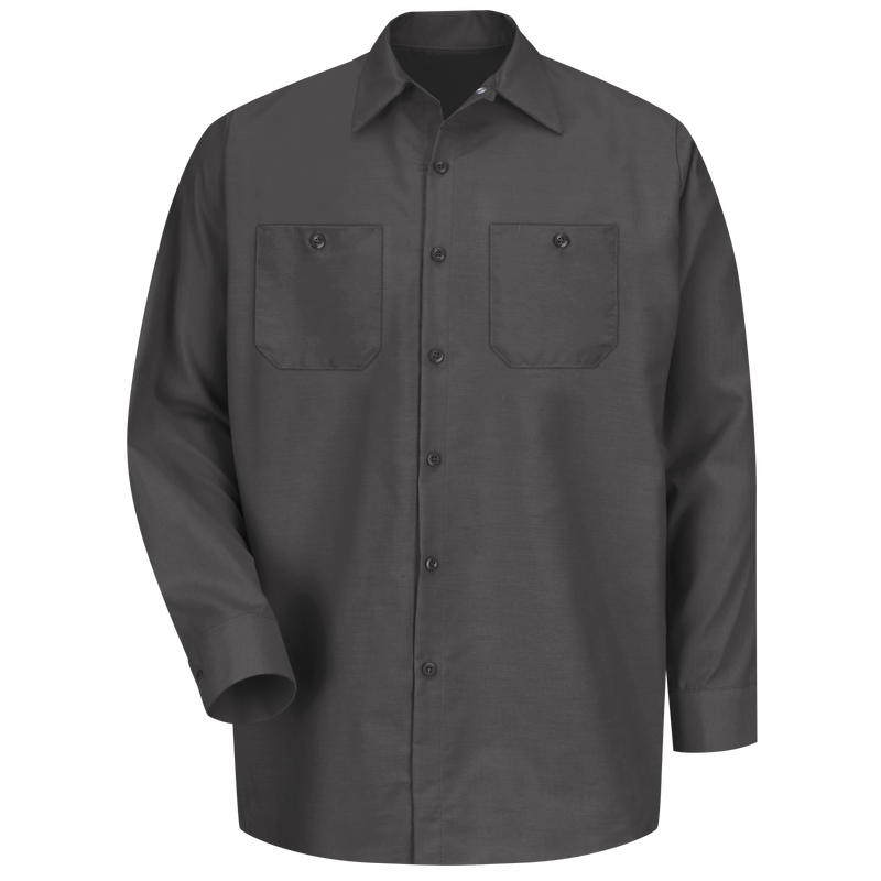 Red Kap Mens Industrial 7 Button Work Shirt 
